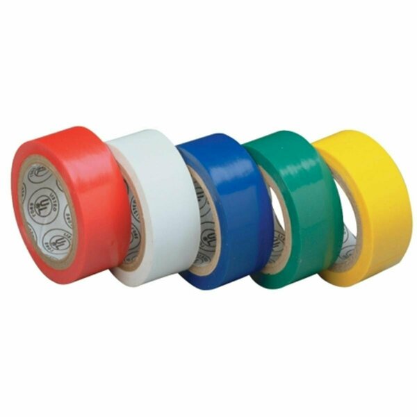 Vortex 75 in. X 12 ft. Assorted Colors Electrical Tape VO84740